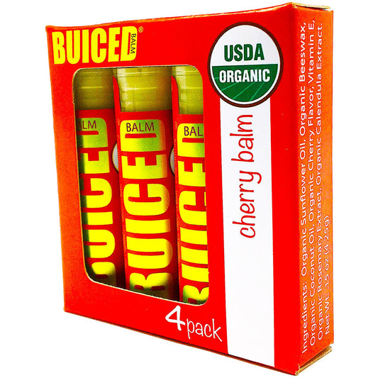 USDA Certified Organic - Cherry 4pack - Buiced Liquid Multivitamin | Gluten Free Vitamins | GMO Free Vitamins | Made in USA Vitamins | Best Multivitamin