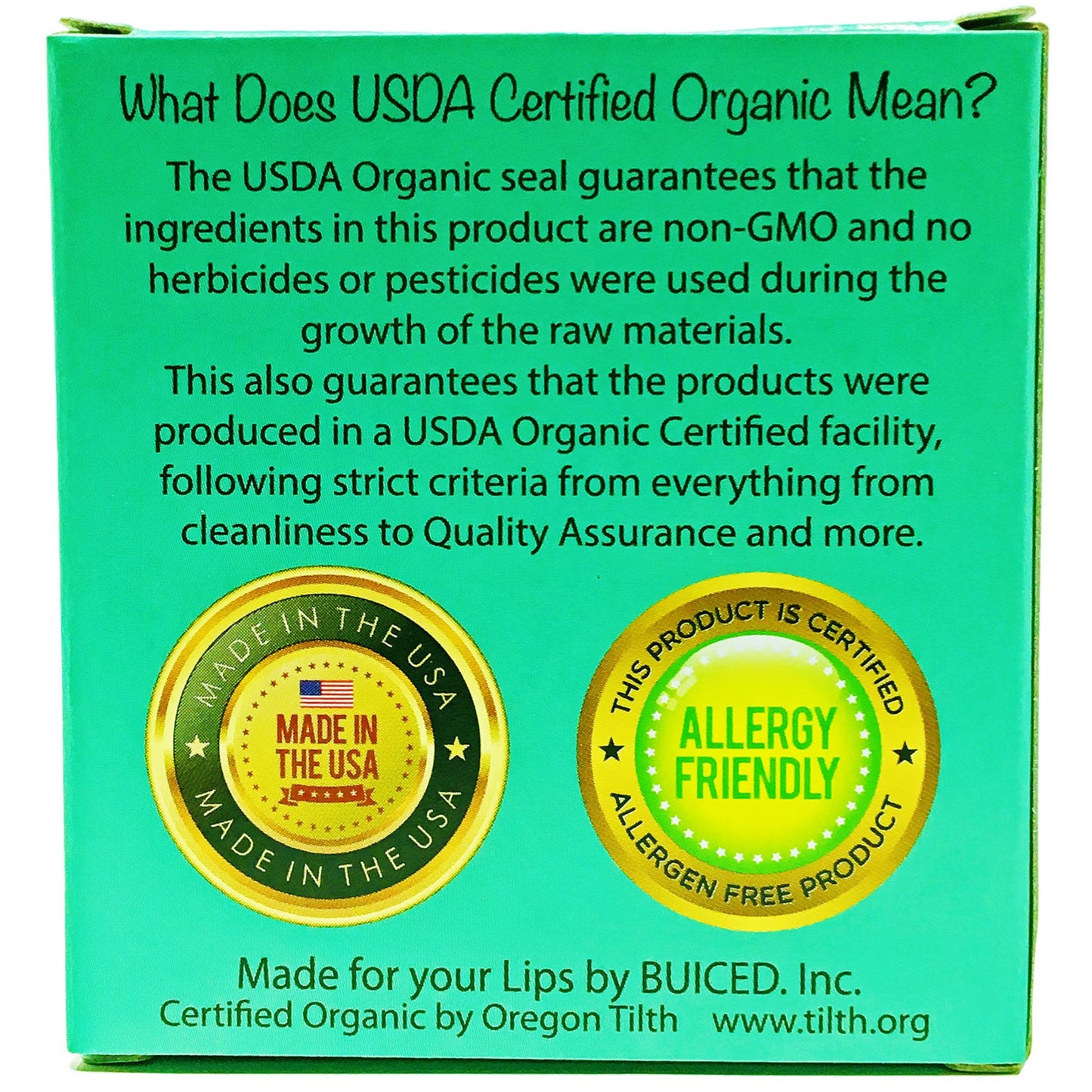 USDA Certified Organic - Eucalyptus Mint 4pack - Buiced Liquid Multivitamin | Gluten Free Vitamins | GMO Free Vitamins | Made in USA Vitamins | Best Multivitamin 