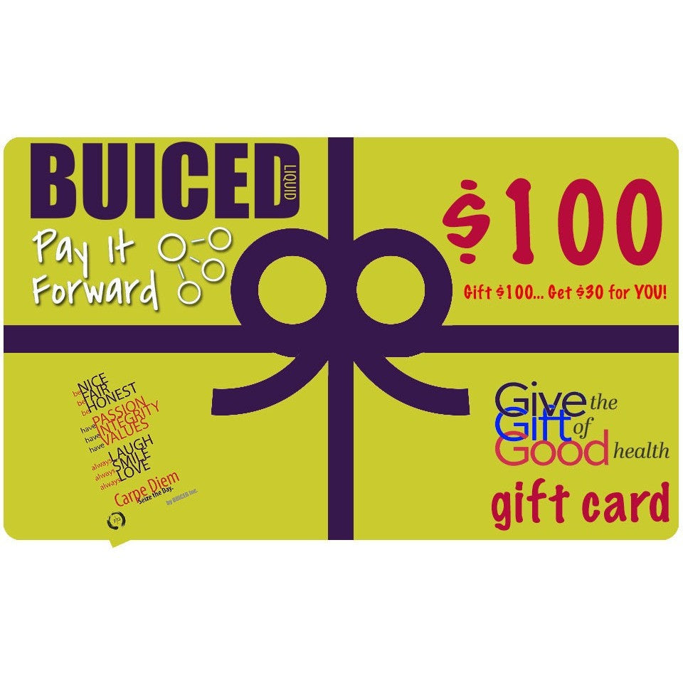Gift Card - Buiced Liquid Multivitamin | Gluten Free Vitamins | GMO Free Vitamins | Made in USA Vitamins | Best Multivitamin