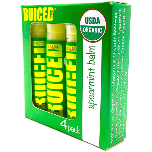 USDA Certified Organic - Spearmint 4pack - Buiced Liquid Multivitamin | Gluten Free Vitamins | GMO Free Vitamins | Made in USA Vitamins | Best Multivitamin