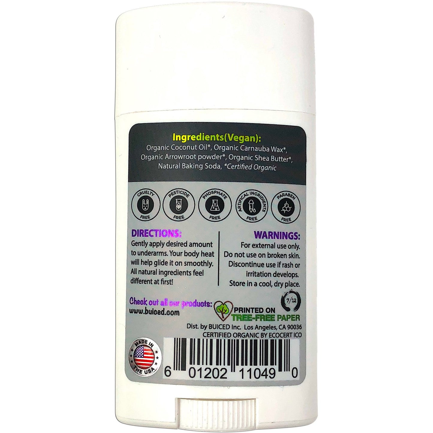 USDA Organic Deodorant | Unisex Unscented - Buiced Liquid Multivitamin | Gluten Free Vitamins | GMO Free Vitamins | Made in USA Vitamins | Best Multivitamin 