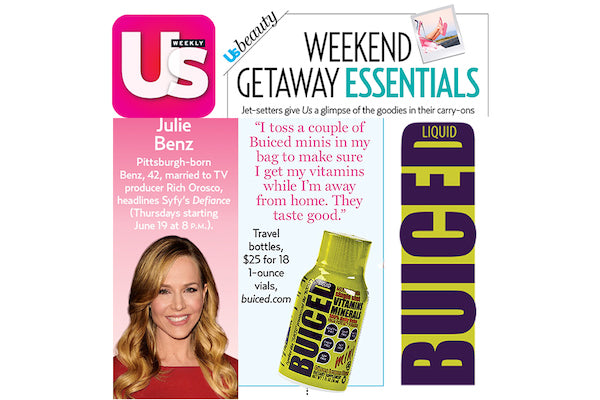 Us Weekly - Defiance Star Julie Benz's loves her BUICED mini's!