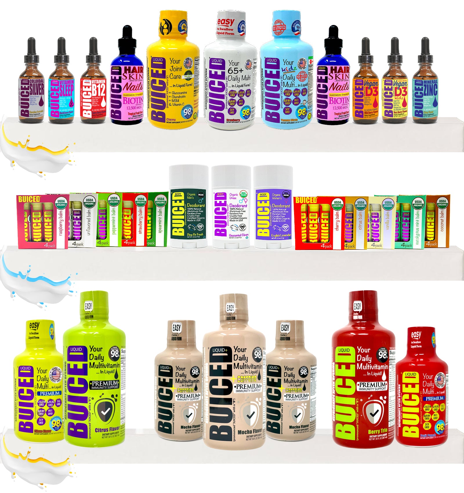Meet BUICED Liquid Vitamins Family of Products!