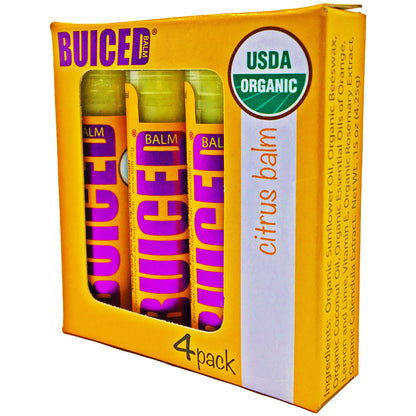 USDA Certified Organic - Citrus 4pack - Buiced Liquid Multivitamin | Gluten Free Vitamins | GMO Free Vitamins | Made in USA Vitamins | Best Multivitamin 
