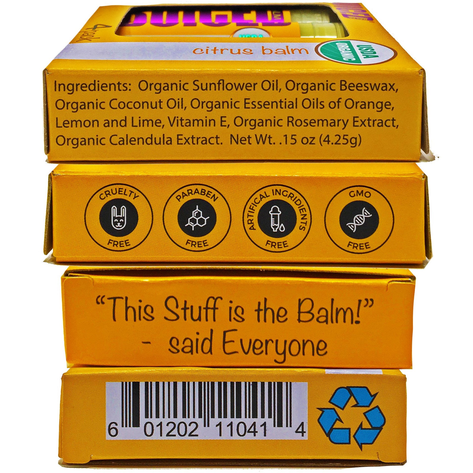 USDA Certified Organic - Citrus 4pack - Buiced Liquid Multivitamin | Gluten Free Vitamins | GMO Free Vitamins | Made in USA Vitamins | Best Multivitamin 