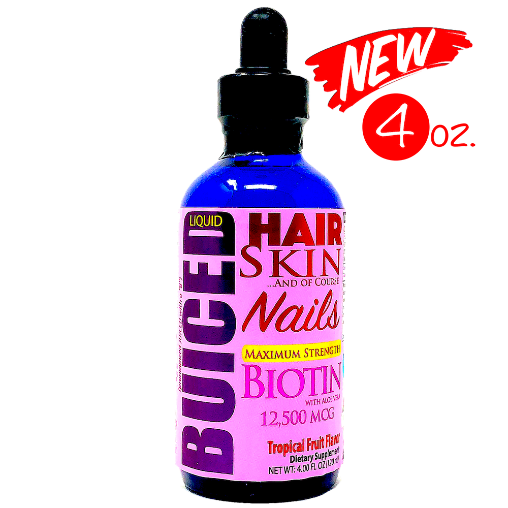 Hair, Skin & Nails - 1 Bottle - Buiced Liquid Multivitamin | Gluten Free Vitamins | GMO Free Vitamins | Made in USA Vitamins | Best Multivitamin 