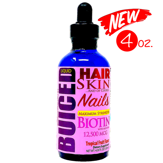 Hair, Skin & Nails - 1 Bottle - Buiced Liquid Multivitamin | Gluten Free Vitamins | GMO Free Vitamins | Made in USA Vitamins | Best Multivitamin 