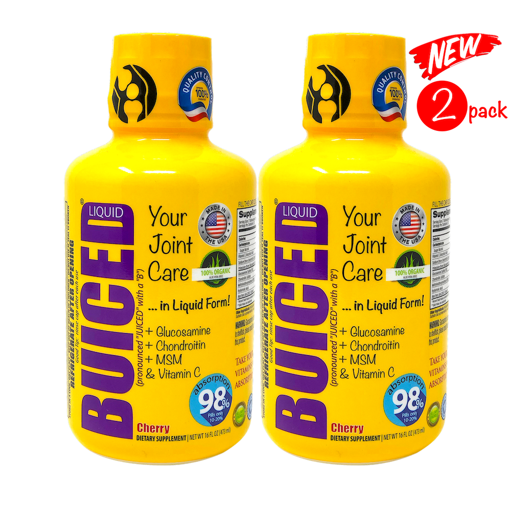 16oz BUICED | Joint Care 2-Pack - Buiced Liquid Multivitamin | Gluten Free Vitamins | GMO Free Vitamins | Made in USA Vitamins | Best Multivitamin 