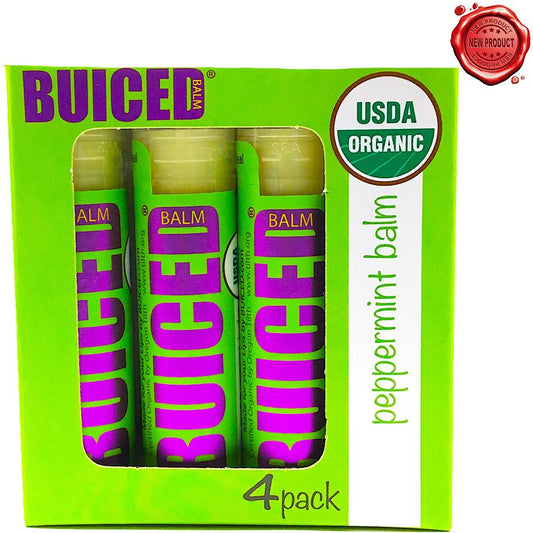 USDA Certified Organic - Peppermint 4pack - Buiced Liquid Multivitamin | Gluten Free Vitamins | GMO Free Vitamins | Made in USA Vitamins | Best Multivitamin 