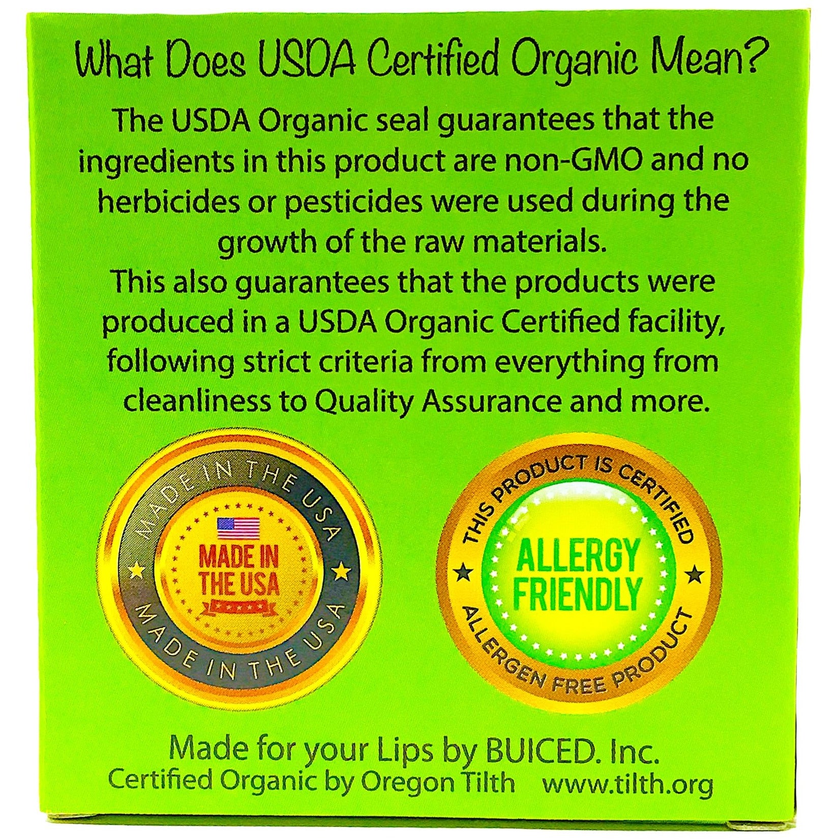 USDA Certified Organic - Peppermint 4pack - Buiced Liquid Multivitamin | Gluten Free Vitamins | GMO Free Vitamins | Made in USA Vitamins | Best Multivitamin 