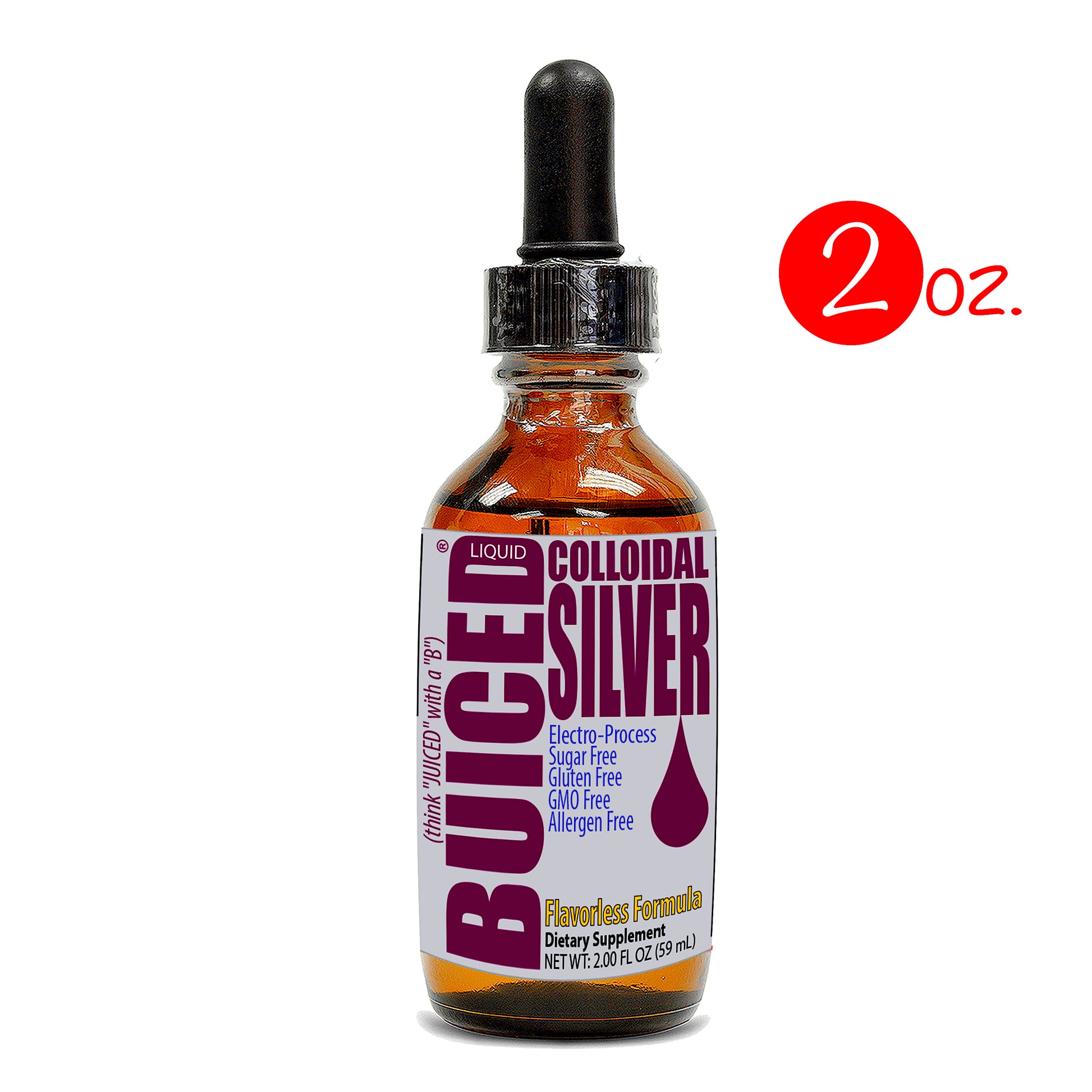 BUICED Colloidal Silver Liquid Drops | Natural Antibacterial Remedy| Natural Antiviral | Anti-Inflammatory Properties | Homeopathic | Colloidal Silver | Cure Eye Infections | Pink Eye | Conjunctivitis | Styes | Made in USA