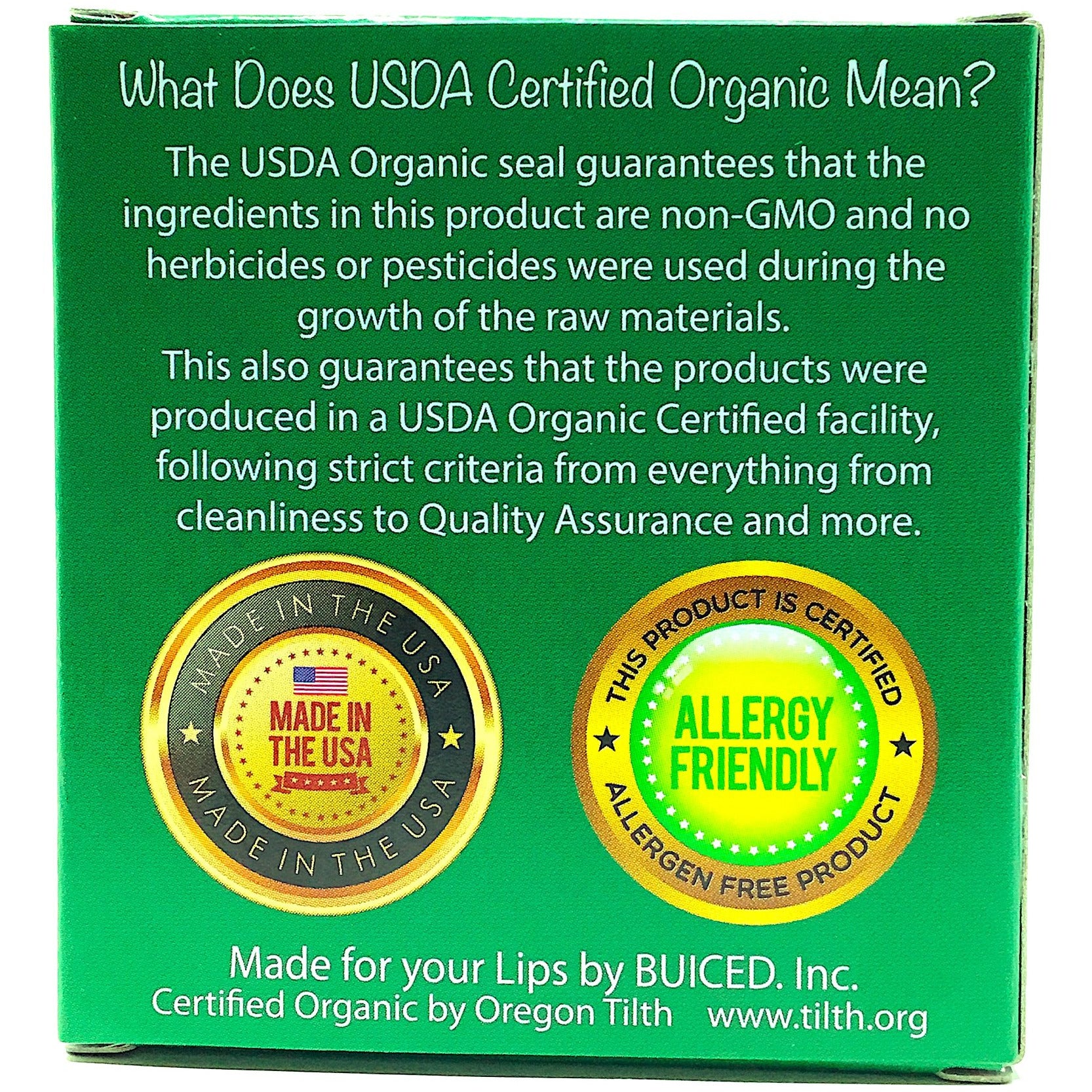 USDA Certified Organic - Spearmint 4pack - Buiced Liquid Multivitamin | Gluten Free Vitamins | GMO Free Vitamins | Made in USA Vitamins | Best Multivitamin 