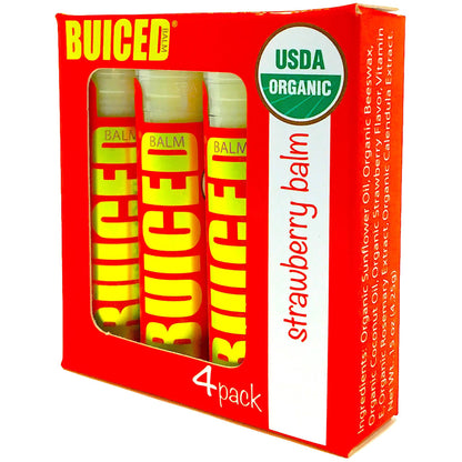 USDA Certified Organic - Strawberry 4pack - Buiced Liquid Multivitamin | Gluten Free Vitamins | GMO Free Vitamins | Made in USA Vitamins | Best Multivitamin 